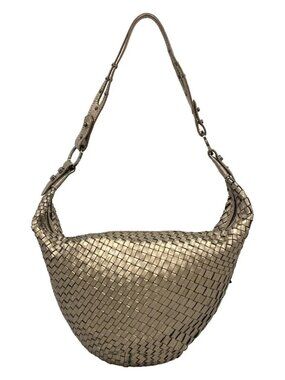 EPOCA Gold Leather Shoulder Bag